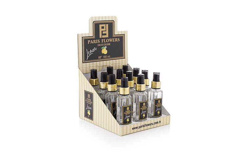 12 Adet Limon Kolonyası 100 Ml Standlı - 1