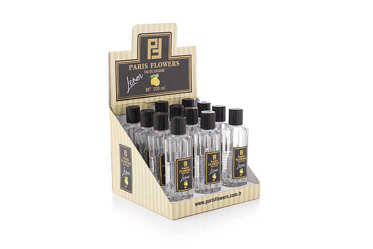 12 Adet Limon Kolonyası 200 Ml  Standlı - 1