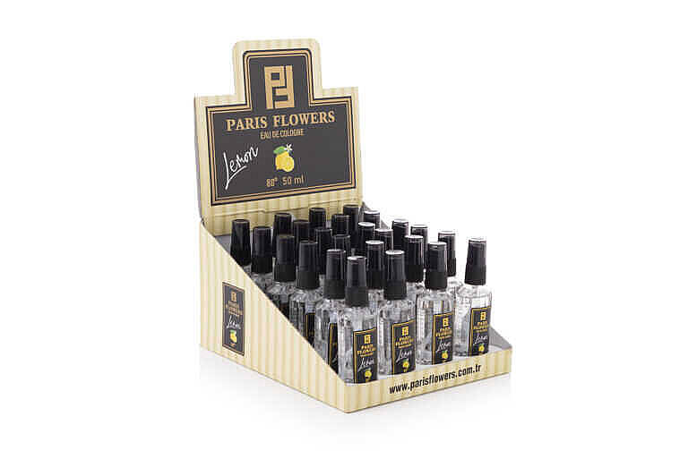 24 Adet Limon Kolonyası 50 Ml Standlı - 1